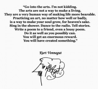 Excellent advice from Kurt Vonnegut